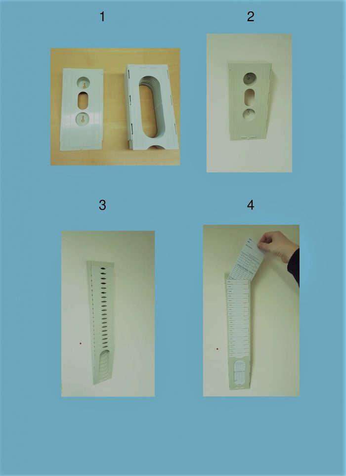Clock Card Rack 20 Slots - holds 20 employee cards (expandable) - Image 2