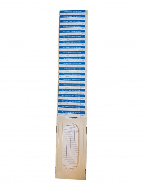 Clock Card Rack 20 Slots - holds 20 employee cards (expandable)