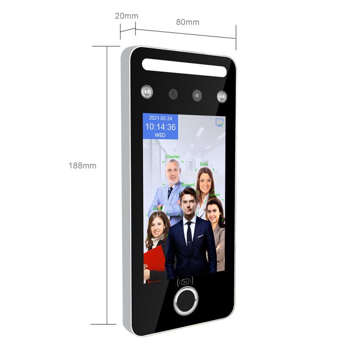 Fare recognition reader for time attendance facial recognition