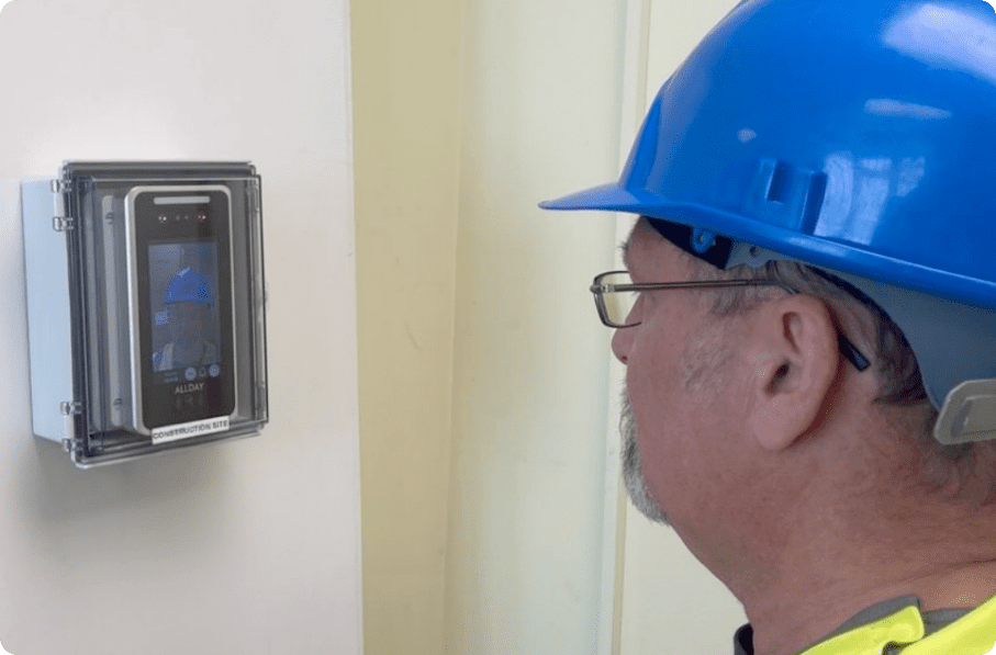 Time attendance for construction face reader