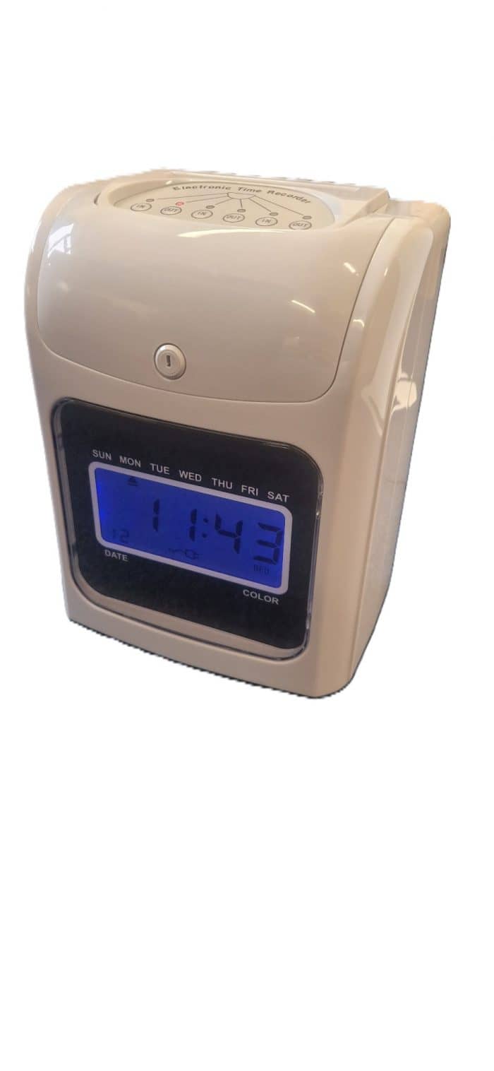 Modern Digital display time recorder employee clocking in machine
