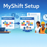 Myshift Self service setup for employee shifts