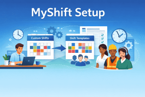 Myshift Self service setup for employee shifts