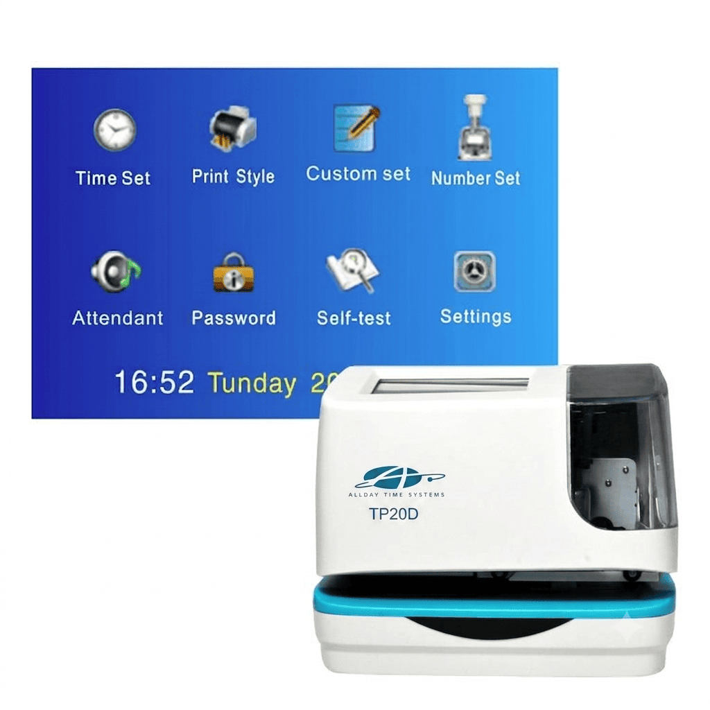 TP20D Electronic Time and Date Stamp Machine - Image 2